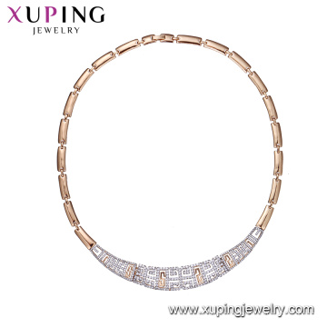 44745 xuping 2018 collar de cadena de estilo de lujo multicolor para mujeres